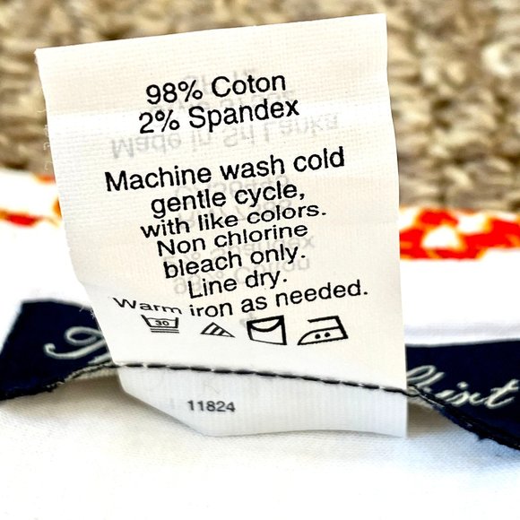 J. Crew Orange Paisley Stretch Cotton Pencil Skirt - Picture 9 of 9